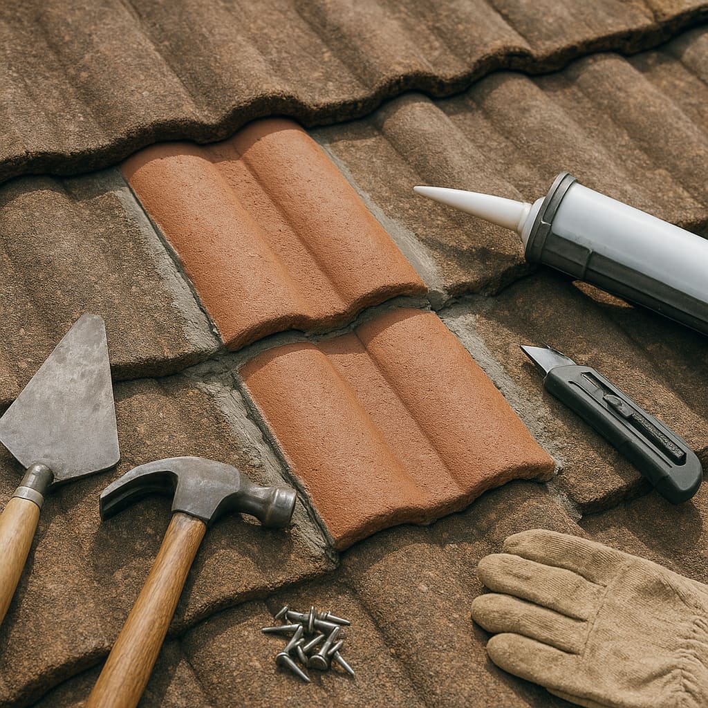 Dachleck-Ortung und Reparatur